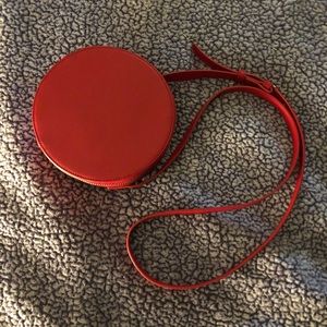 cute red circle purse crossbody forever 21